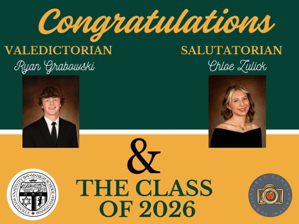 Congratulations to our Valedictorian and Salutatorian!