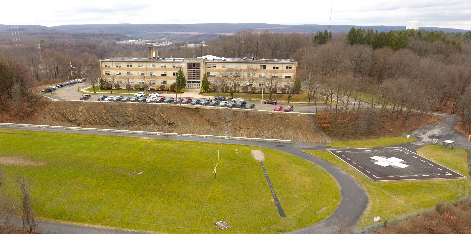 aerial photo of Nativity campus